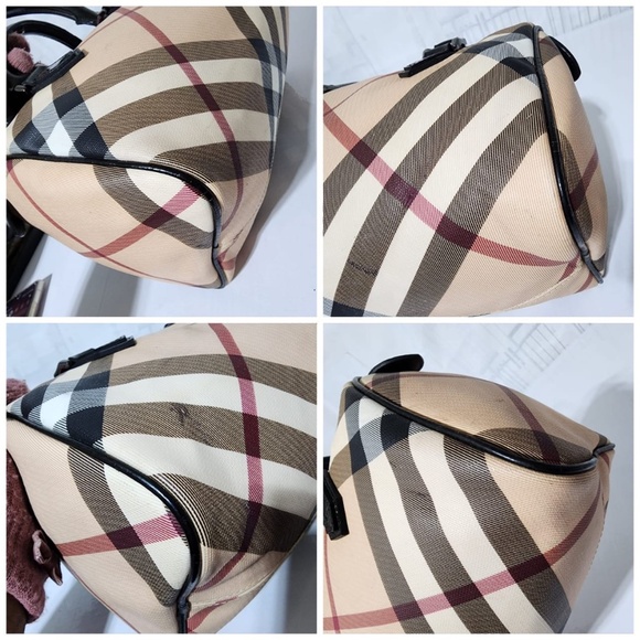 Authentic Burberry Nova Check PVC and Patent Leather Chester Boston Bag - Picture 13 of 15